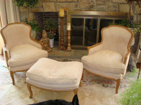  Matching Chair + Foot stool